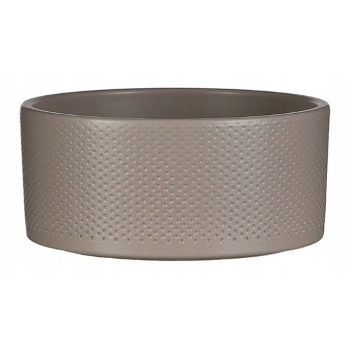 Ghiveci ceramic, Edelman, 22cm, culoare brown, forma eleganta, structura mata