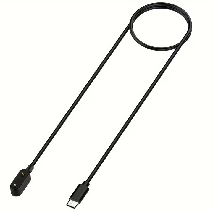 Töltőkábel Huawei Band 7, Band 8, Band 6/6Pro, Watch Fit/Fit Mini, Kids Watch 4x/4x Pro készülékekhez, Tápkábel, Type-C. Fekete