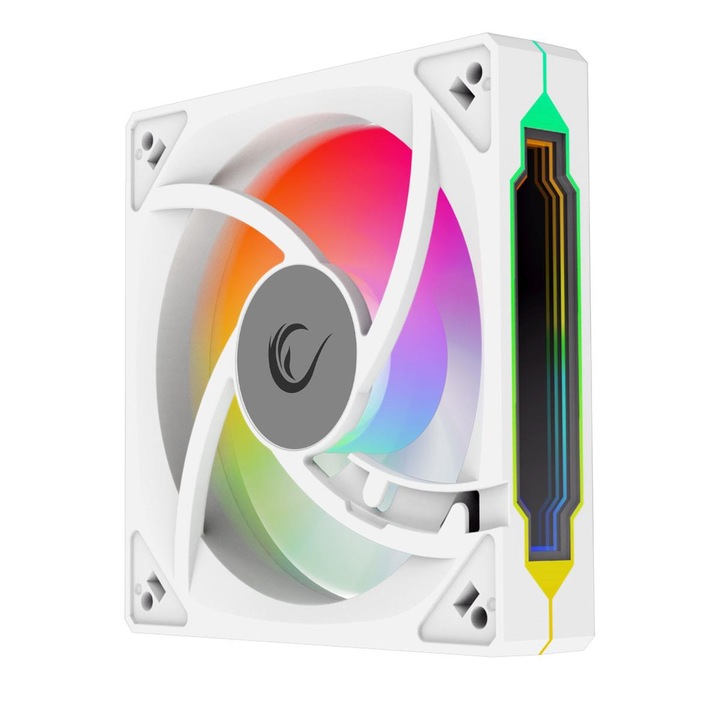Ventilátor PC RAMPAGE 7C-120S 120MM 1800RPM ARGB fehér PWM