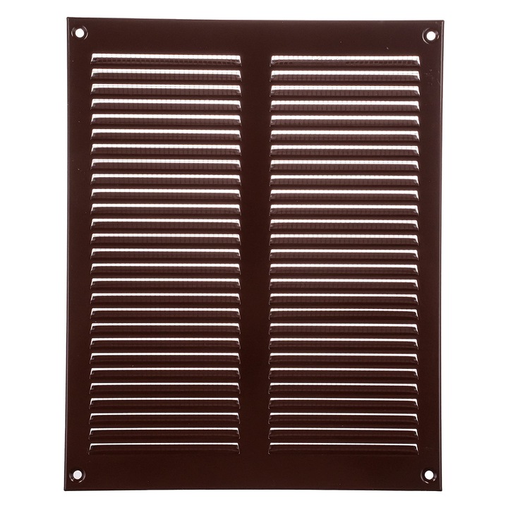 Grila Ventilatie Maro 20x25 cm, Metalica, pentru Perete sau Tavan, cu Plasa Protectie