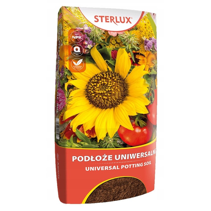 Substrat universal pentru plante si flori Agaris 50L, pentru legume si plante ornamentale, gata de utilizare, pH 5,5-6,5