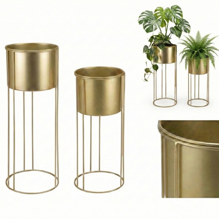 Suporturi de flori glamour OSMOS, 2 ghivece