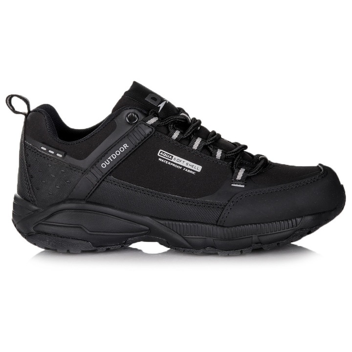 Pantofi sport DK Predator Low, trekking, negru, material sintetic