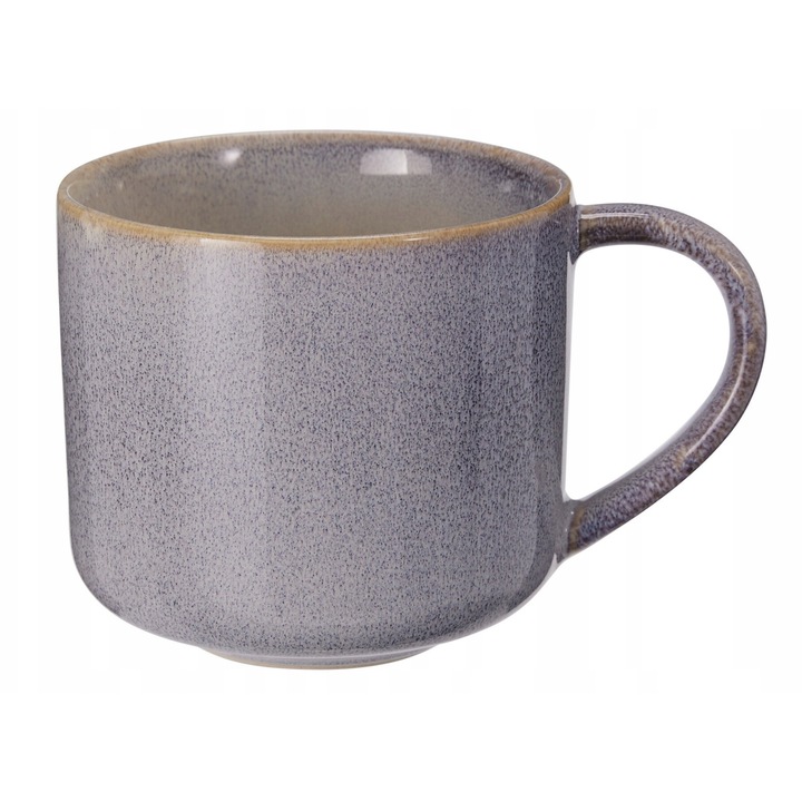 Cana din ceramica, Koopman, 332ml, gri, 8x9cm