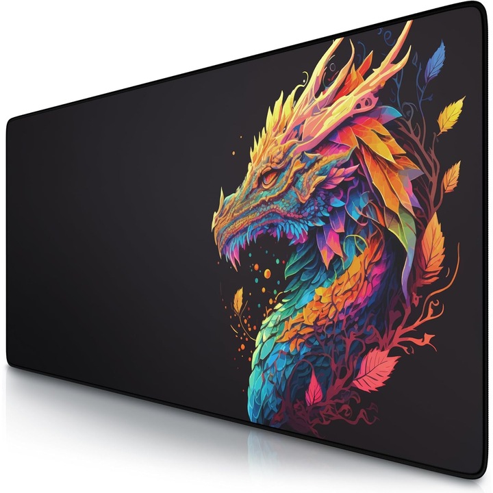Mousepad Gaming XXL Titanwolf 900x400mm - Suprafata Rapida, Precizie Imbunatatita
