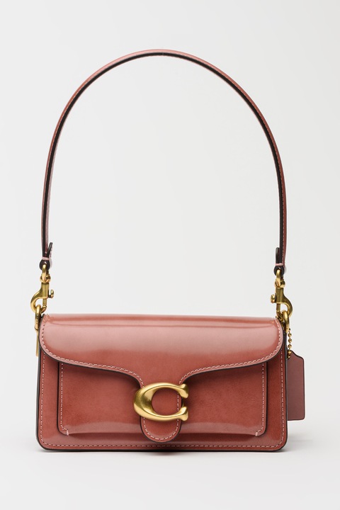 COACH, Geanta de piele cu bareta Tabby 20, Rosu prafuit