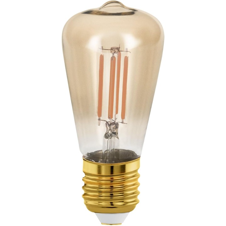 EGLO E27 Vintage LED izzó, 4W, 300lm, Meleg Fehér 1700K, szabályozható, ST48