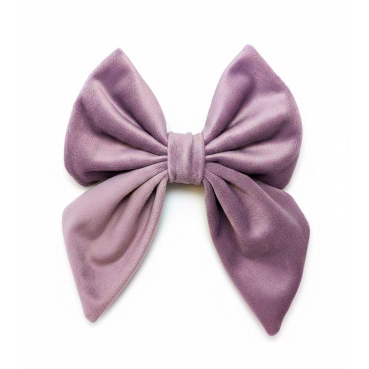 Funda de par Corbys handmade catifea, Lila, 15x15 cm, cu clema frantuzeasca