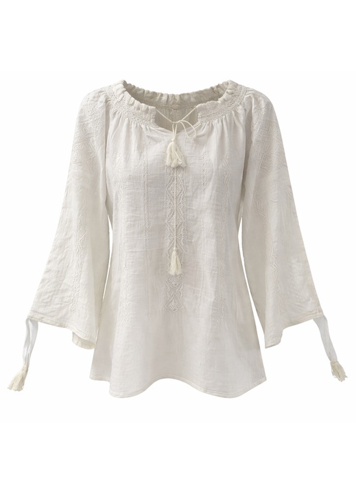 Ie Nationala Din Panza Topita De Bumbac, Pentru Dama, marime Universala L / 2XL. Maneca Lunga, Decolteu Ajustabil