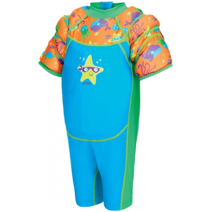 Costum de baie copii, Zoggs, albastru, pentru baieti