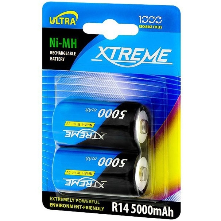Baterie Ni-Mh R14 5000mAh XTREME
