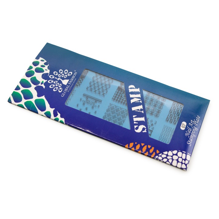 Matriță pentru ștampilat unghii, Global Fashion, Anul Nou, 12x5x6, 5cm