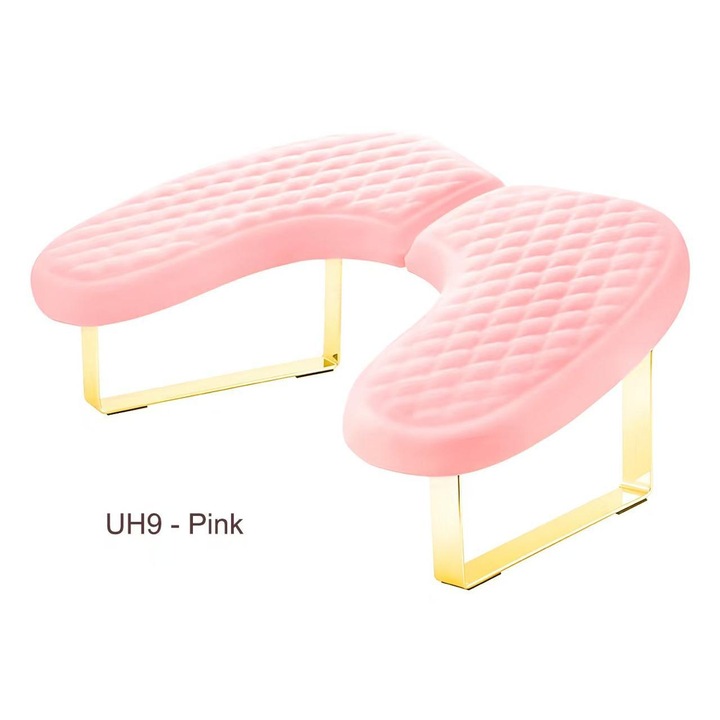 Suport de maini pentru manichiura, Global Fashion, UH9, ergonomic, roz