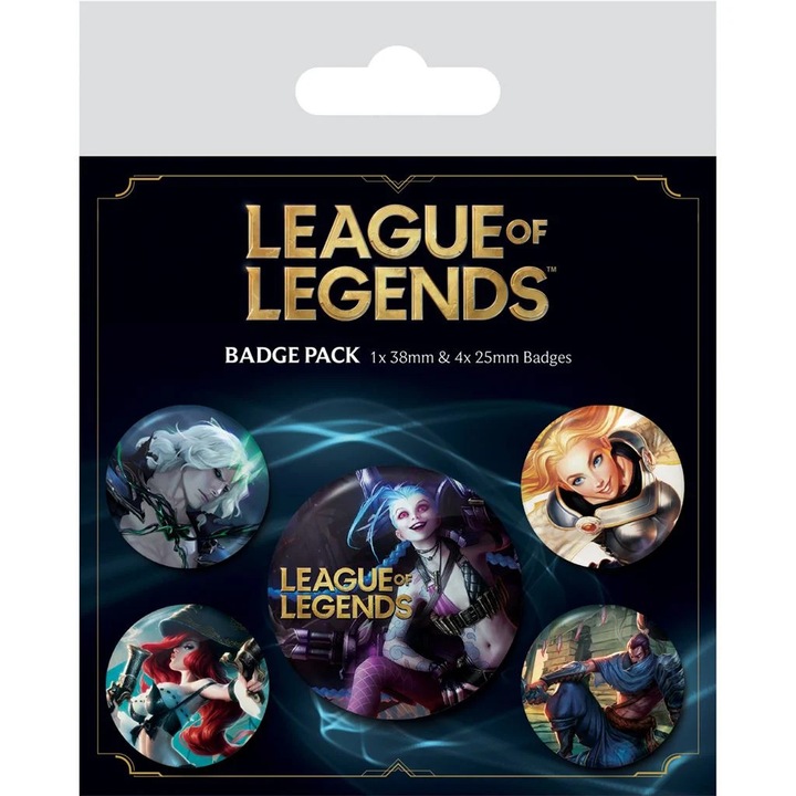 League of Legends Champions Badge Pack – Set 5 Insigne Oficiale