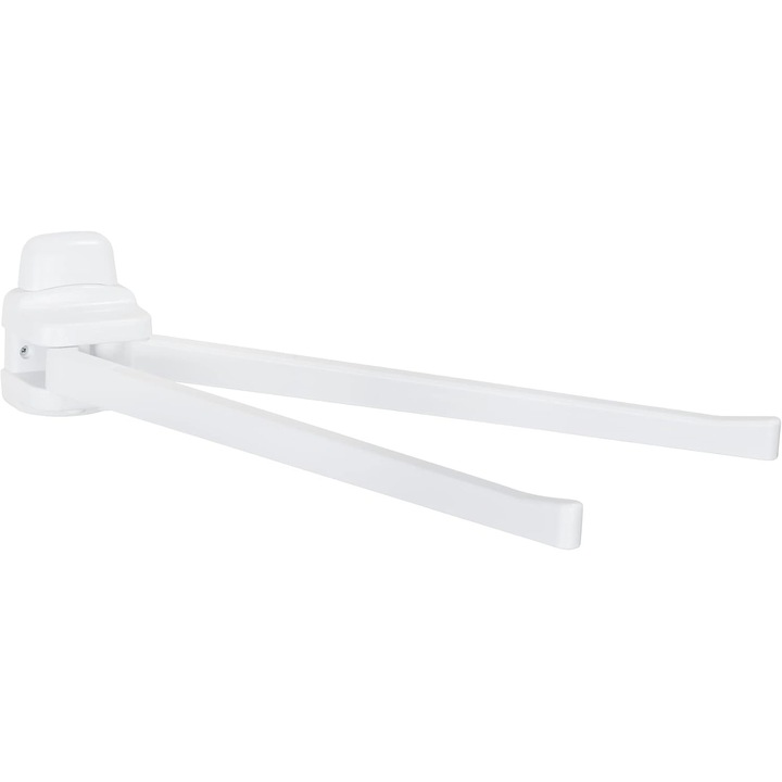 Suport Prosop Wenko Pure, 2 Brate Mobile, Alb, 43 cm