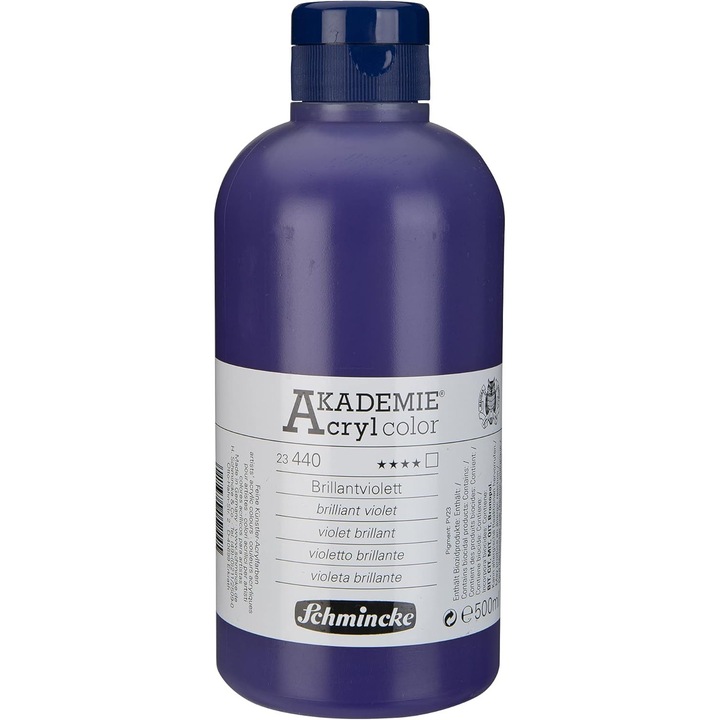 Vopsea Acrilica Schmincke Akademie, Violet Stralucitor, 500 ml