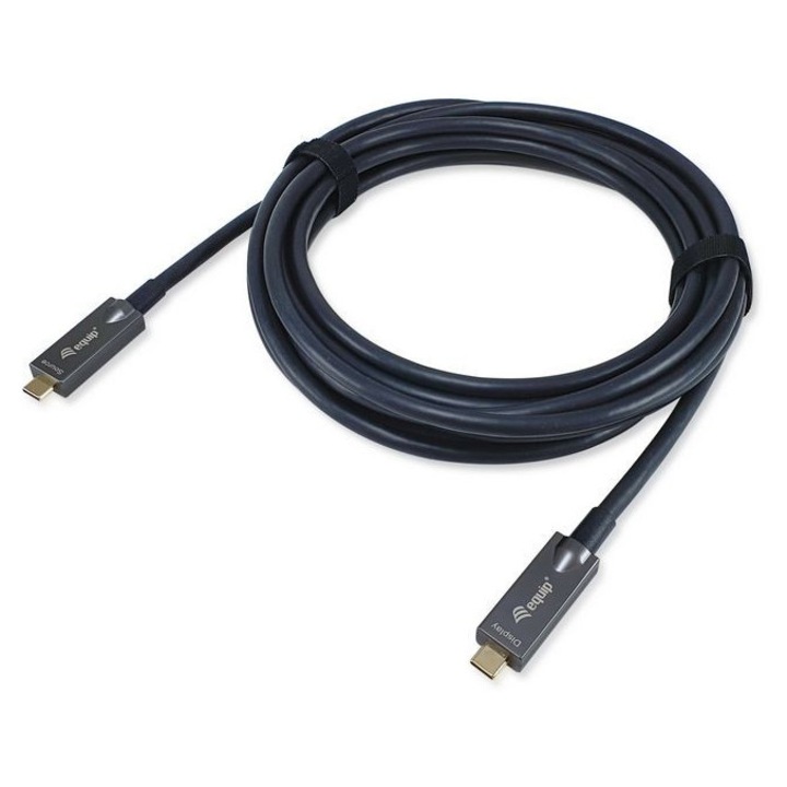 Cablu optic activ USB-C la USB-C EQuip 15m 60W 4K 10Gbps