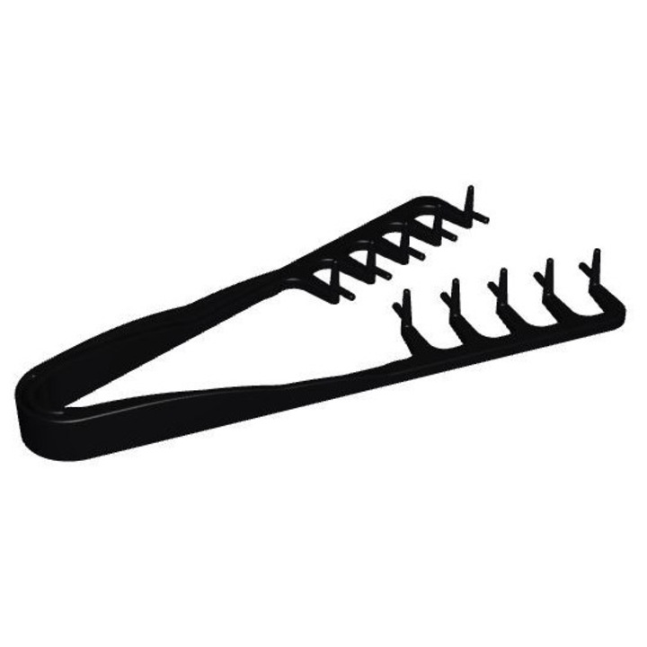 Pieptene pentru texturat parul / Cleste, Produs Premium, Plastic, Negru