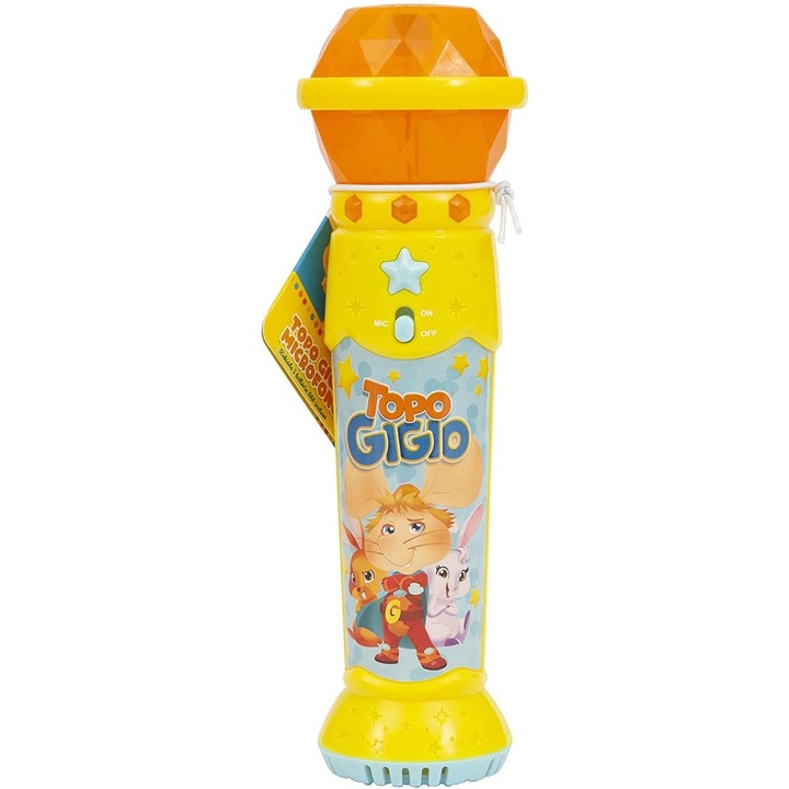 Microfon interactiv Giochi Preziosi Mouse Gigio, lumini si sunete, plastic, pentru baieti