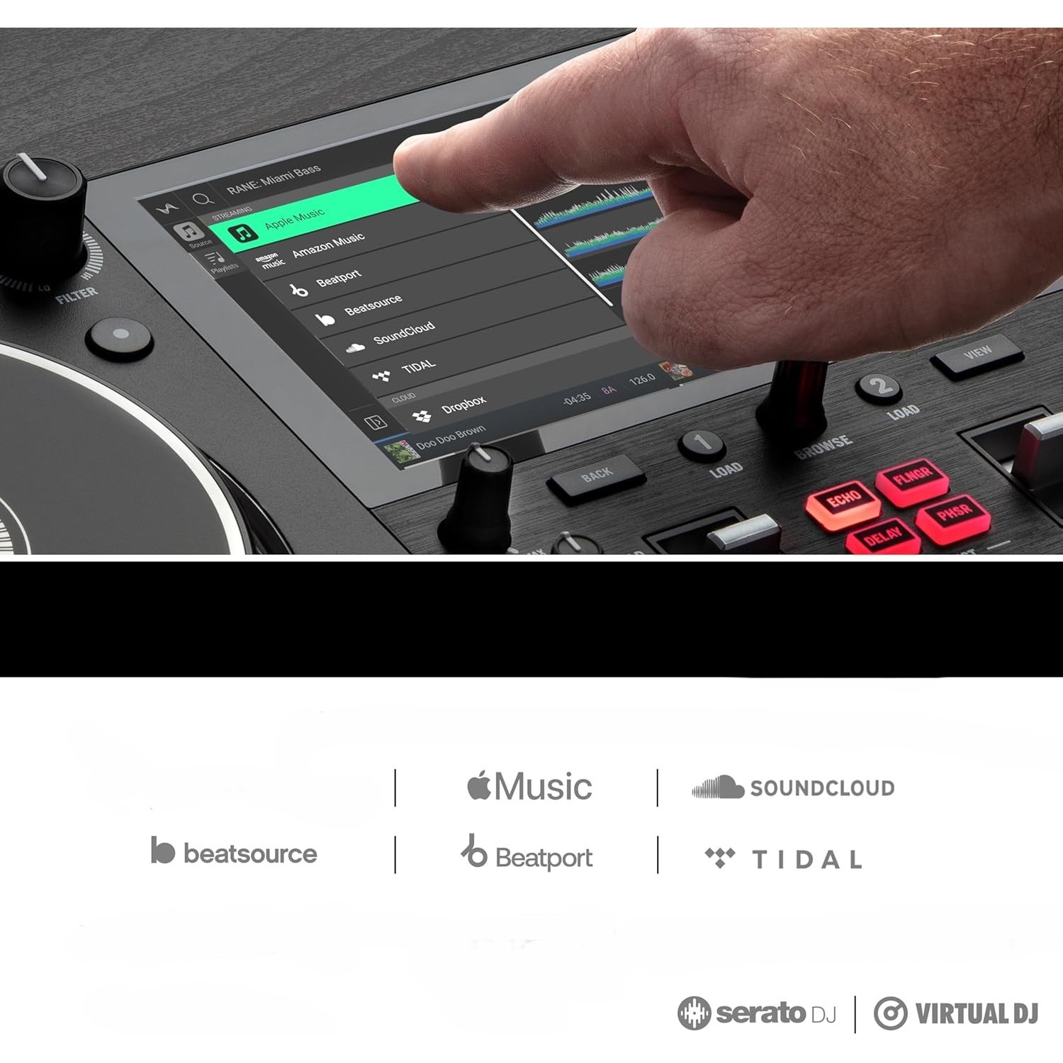 Controler DJ Numark Mixstream Pro+, 2 Decks, Ecran tactil 7