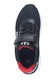 GAP, Pantofi sport din material textil cu garnituri de piele ecologica, Rosu, Alb, Negru, 28 EU