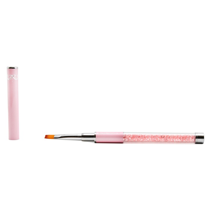 Четка за нокти, Global Fashion, права #8, синтетични влакна, прозрачна