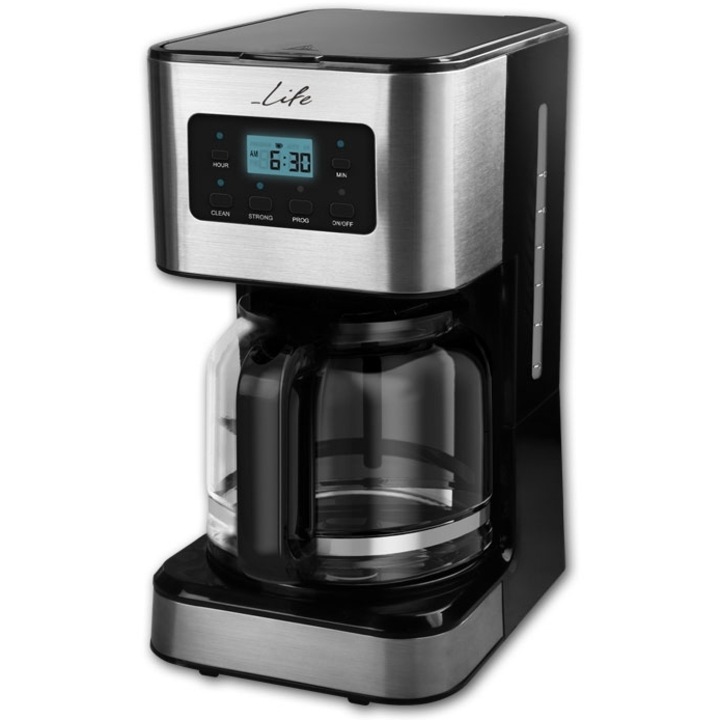 Cafetiere LIFE Aroma Digital 950W, programabil, 1.5L