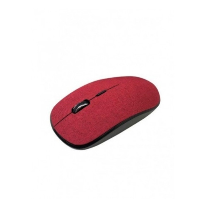 Mouse wireless CONCEPTUM WM503RD, 2.4G, rosu, cu receptor nano, din material textil
