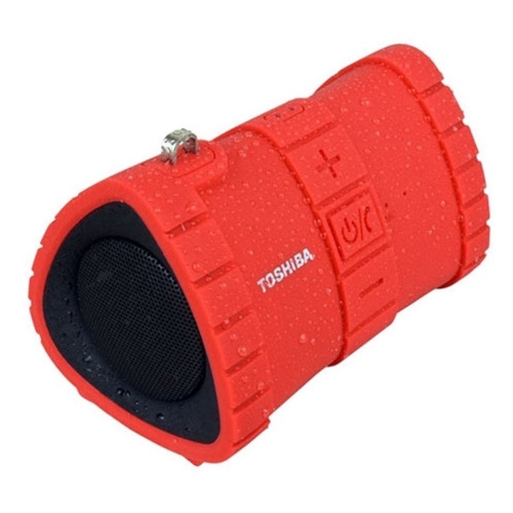 Boxa portabila Bluetooth impermeabila plutitoare TOSHIBA rosie TY-WSP100-RED
