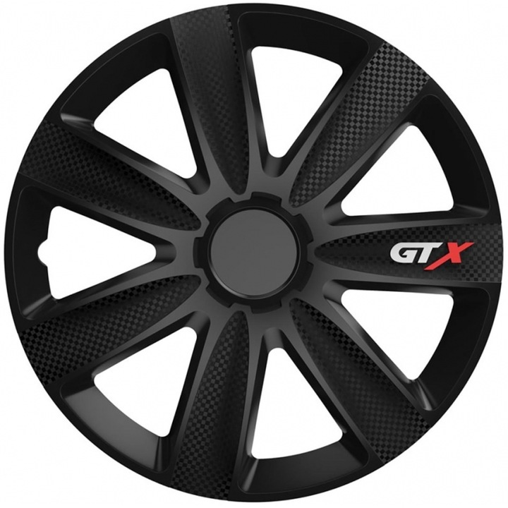 Capace roti, Amio, TASI 16 inch, carbon negru, set 1 tem.