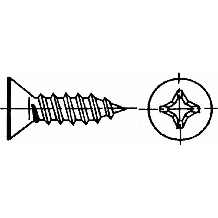 Suruburi Lalizas staurote phrezate 5,5x25mm Inox 316