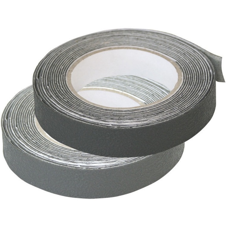 Banda adeziva LALIZAS elastica 25 mm x 5 m, gri