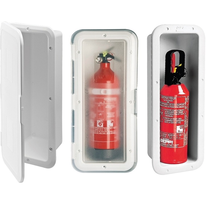 Carcasa pentru stingator Lalizas, 2Kg, alb