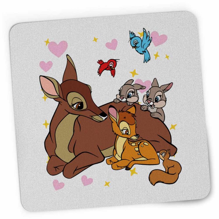 Mousepad Bambi Thumper Iepuras Caprioara, 21x19cm