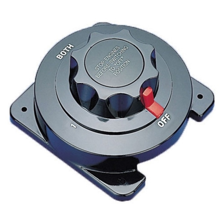 Intrerupator baterie, Lalizas, 12V, 175A, pentru doua baterii, periblema bakelite