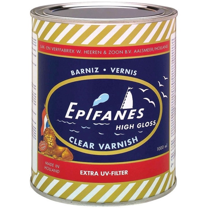 Vopsea lac transparent pentru barci Epifanes, 5lt, lucios
