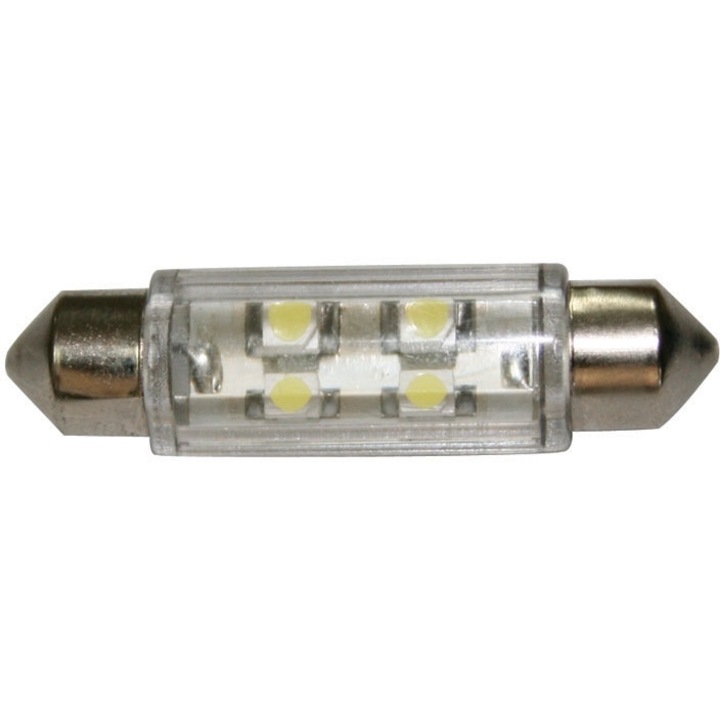 Lampa LED, Lalizas, T11, 12V, 2x4 LEDs, 11x39mm