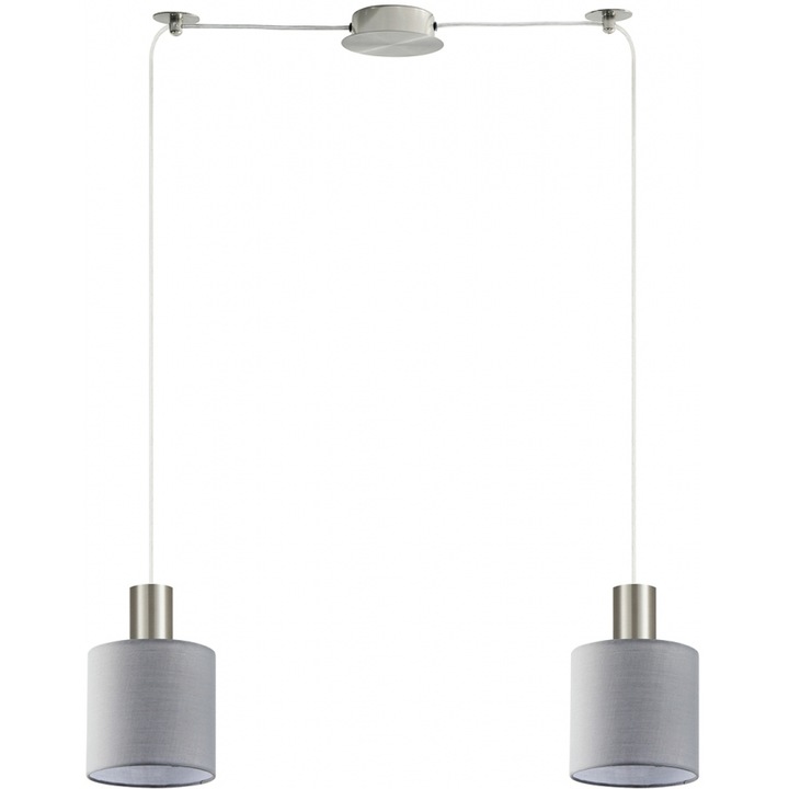 Pendul, nuanta gri, 77-8424, 2 surse lumina