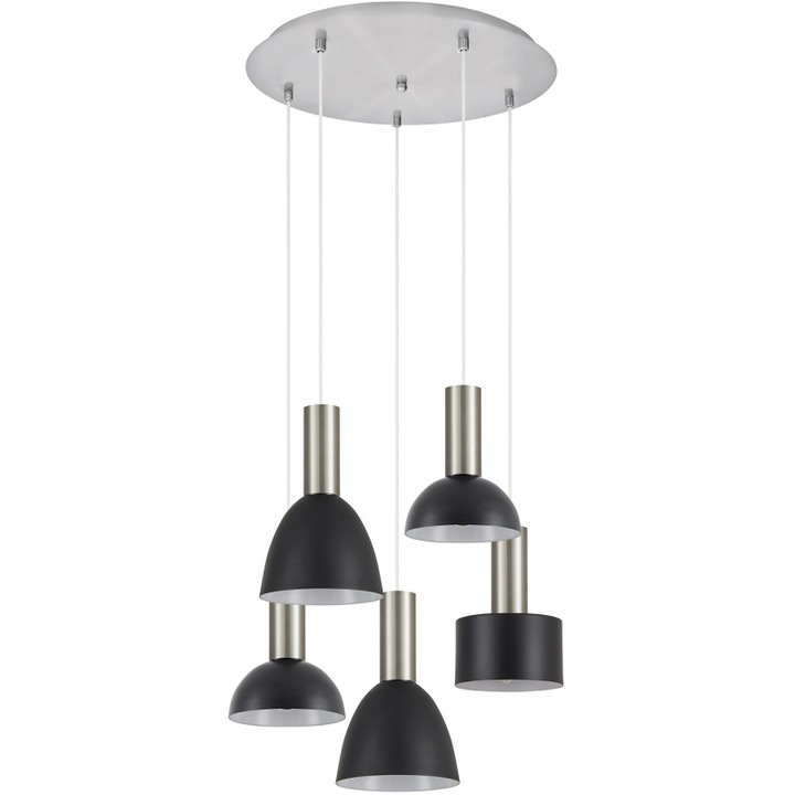 Lustara SE21-NM-4-5BL-MS123, nuanta neagra, metal, dimensiuni nedefinite