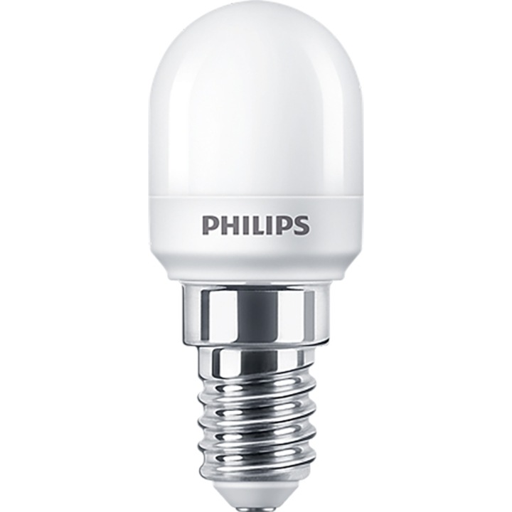 Bec LED E14 Philips T25, alb cald, 0.9W, 7W