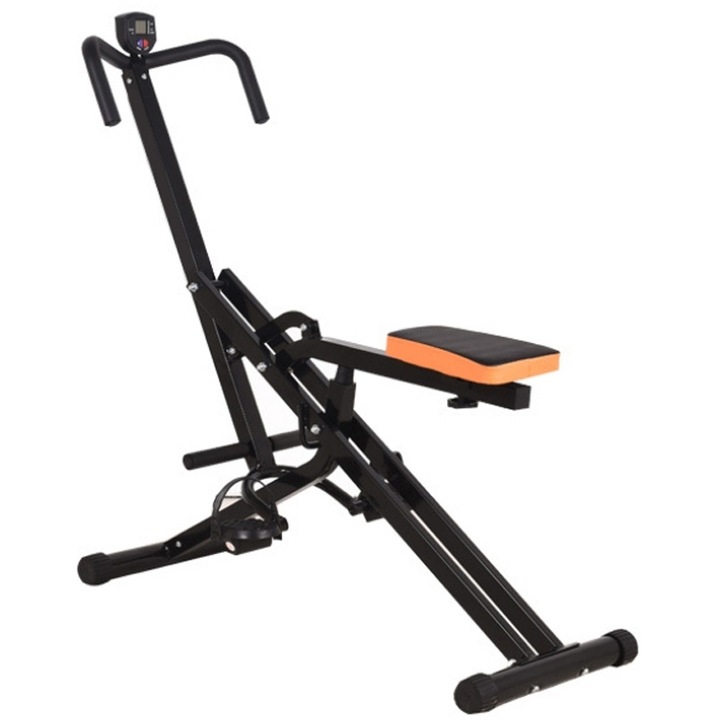 Aparat de fitness pliabil Clever, otel, cu ecran