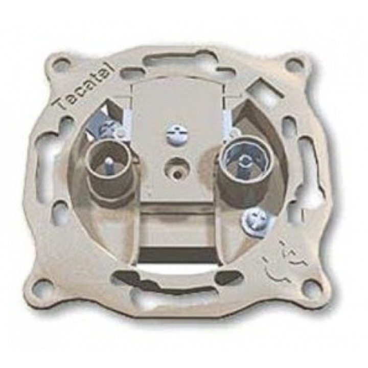 Priza Termatike Diple TV/SAT, 2 module, alb