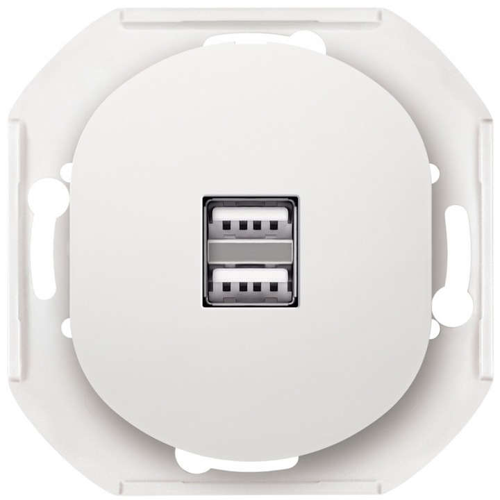 Incarcator telefon Eon E6161.0 2xUSB 2,1A 5V, alb