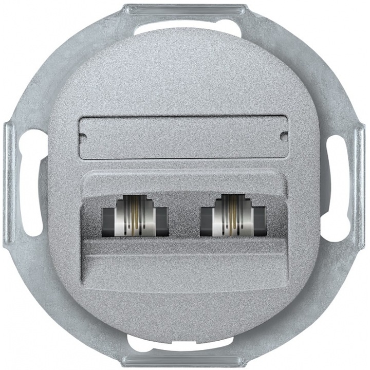 Prize dubla Eon E613.S 2xRJ12 6/4 Cat 3, argintie