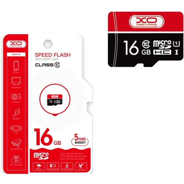 Card memorie XO 16GB CL10 Micro SD
