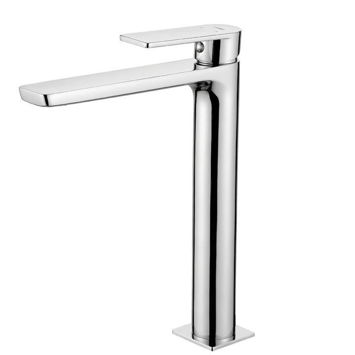 Serta Pultra Szerelhető Mosdócsaptelep, Króm, 252mm, 155mm, Készlet flexibilis bekötőcsövekkel