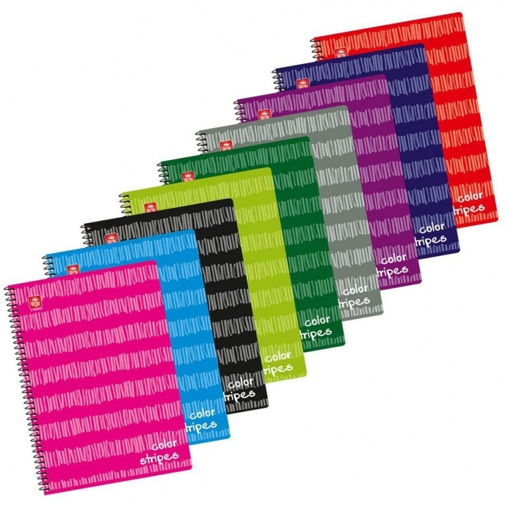 Caiet TYPOTRUST Tetradio Spiral A4, 3 teme, multicolor