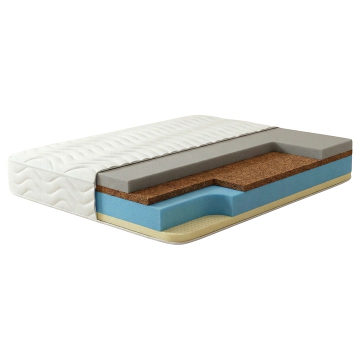 Saltea Memory PLUS Visco Latex Plus, SAMOJEDNY GROUP, alb, 180x200cm