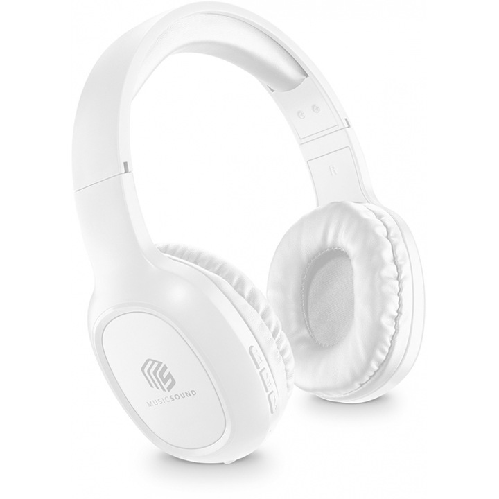 Casti cu fir, CELLULAR LINE, 412066, alb, cu microfon
