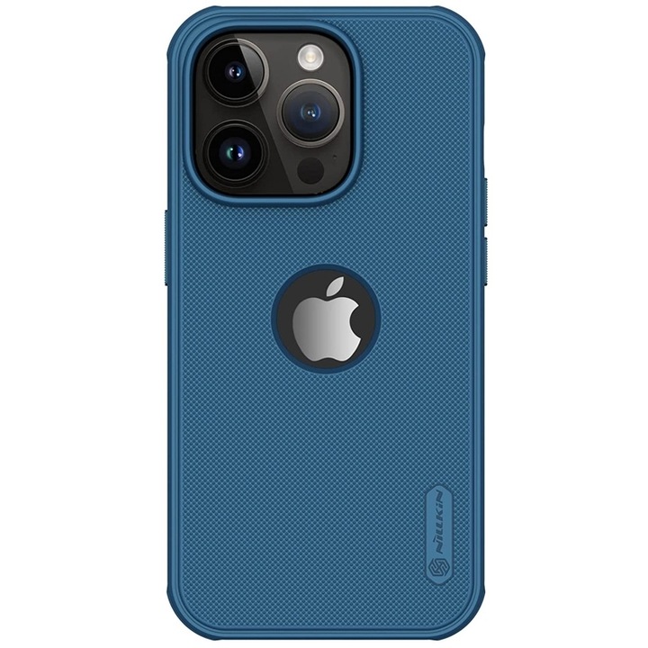 Husa telefon NILLKIN Super Frosted Shield Pro, pentru iPhone 14 Pro Max, albastra